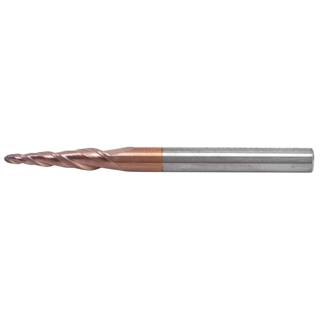 Brocas Para Metal Duro, Cone End Mills Durable Effectively Prevent for Outdoor R0.75x15xD4x50