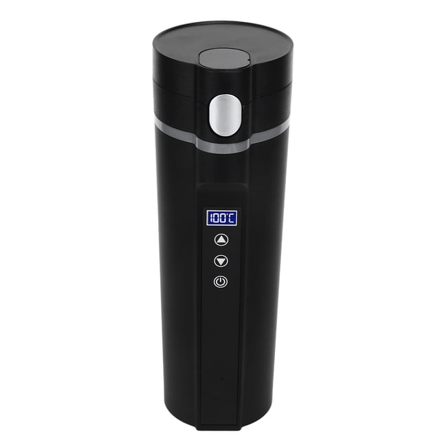Car Heated Travel Mug, Electric Heated Travel Mug Smart Temperature Control For Camping For Travelling For Office