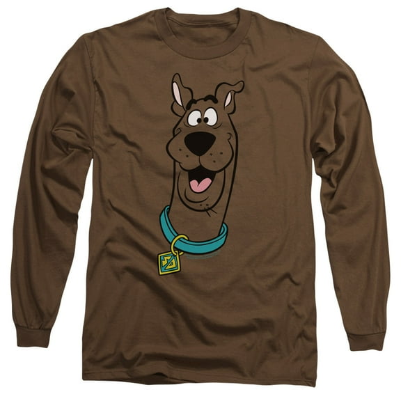 Scooby Doo Scooby Doo Long Sleeve Adult 18/1 T-Shirt Coffee