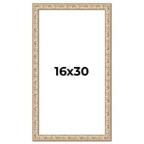 16x30 Frame White Real Wood Picture Frame Width 1.5 inches | Interior Frame Depth 0.5 inches |