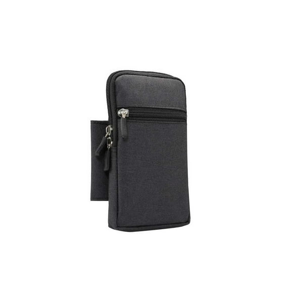 Yuarrent Riñonera de tela vaquera de 6,3 pulgadas para teléfono móvil, desmontable, multibolsillo, Universal, resistente al agua, para almacenamiento Almacenamiento y organización del hogar Negro Yuarrent HA071747-01