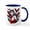 White/Navy Inside, variant on CafePress - Devil Bats - 11 oz Ceramic Mug - Novelty Coffee Tea Cup