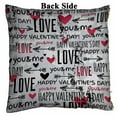 thumbnail image 2 of PKQWTM red valentine heart and wishes text Reversible Mermaid Cushion Cover Home Decor Sequin Pillow Case Size 20x20 inches, 2 of 2