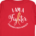 thumbnail image 4 of Inktastic I am a Fighter- Childhood Cancer Awareness Boys or Girls Long Sleeve Toddler T-Shirt, 4 of 5