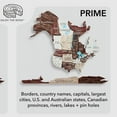 thumbnail image 3 of Enjoy The Wood 3D Wood World Map Wall Art Large Wood Wall Décor Housewarming Gift Idea Wood Wall Art World Travel Map for Home & Kitchen or Office (M, Cappuccino), 3 of 11