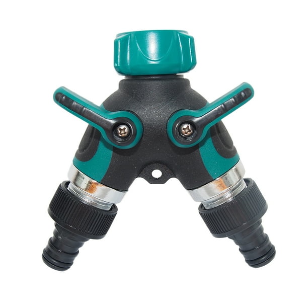 Hemoton Garden Hose Splitter 2 Way Connector ABS Hose Pipe Tool 2 Way