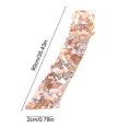 thumbnail image 3 of Self-Adhesive Rhinestone Strips Pink 35.4 X 0.8 in Set of 2 Resin Decorative Trim, 3 of 6