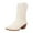 Beige, variant on Wide Calf Boots Cowboy Boots for Women Cowgirl Mid Calf Western Boots Block Heel White,7