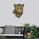 thumbnail image 4 of Animales de imitación montados en la pared, arte rústico de pared para su hogar, decoración rústica para el hogar con animales Leopardo, 4 of 9