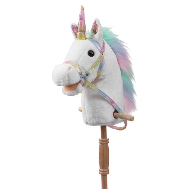 Unicorn Stick Horse HollyHome Real Pony relinchando con sonido