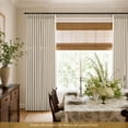 thumbnail image 2 of TURCURNO Memory Trained Pinch Pleat Linen Curtains for Living Room, 84 Inch Length 2 Panels Set Soft Textured Light Filtering Cream Curtains, Natural, 2 of 10