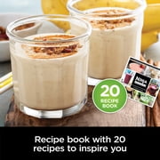 Ninja Nutri-Blender Plus Compact Personal Blender, 900-Peak-Watt Motor, Frozen Drinks, Smoothies, Sauces & More, (3) 20 oz. To-Go Cups, (2) Spout Lids & (1) Storage Lid, Dishwasher Safe, BN301 Silver