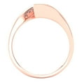 thumbnail image 4 of Clara Pucci 14K Rose Gold Solid Gold Clear Solitaire Anniversary Ring for Women - 2 cttw Marquise Cut, 4 of 7