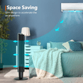 thumbnail image 7 of TaoTronics Tower Fan with Remote, 42" Quiet Standing Fan for Bedroom, 90° Oscillating Cooling Bladeless Fan with Height Adjustable, 5 Speeds 3 Modes, 12H Timer,Floor Fans for Home and Office, 7 of 7