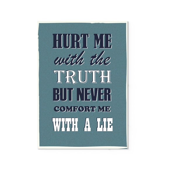 Ezposterprints Motivational Inspirational Posters for Home Office School Classroom Kidsroom - Motivational Quotes Poster Printing - Wall Art Print - Quote: Truth - 24X36 inches