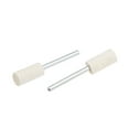 thumbnail image 3 of Ruedas de pulido de fieltro de lana montadas de 8 mm, cabezales de molienda con vástago de 1/8 de pulgada para herramienta rotativa, 10 piezas, 3 of 4