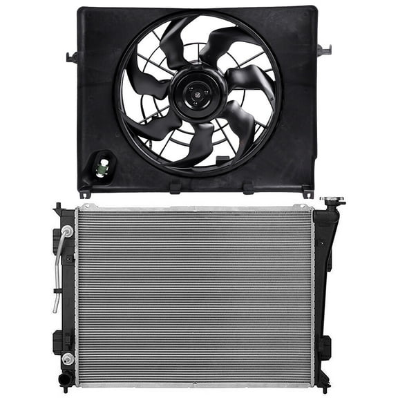 ECCPP 621-477 Cooling Fan 13191 Radiator Replacement for 2011-2012 for Hyundai for Sonata 2011-2014 for Kia for Optima
