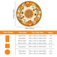 thumbnail image 2 of Fall Round Tablecloth 60 Inch Fall Decorations for The Home Pumpkin Leaves Table Cloth for Round Harvest Season, Autumn Tablecloths Cover Oblong Polyester Vintage for Thanksgiving Picnic Party Dinner, 2 of 6