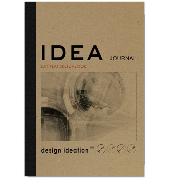 IDEA JOURNAL LAY FLAT Sketchbook. Removable sheet, journal style sketchbook. Multi-media. (5.5” x 8.5”)