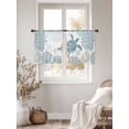 thumbnail image 5 of Sheer Curtains 54 Inches Long, Blue Turtle Coastal Light Filtering Window Curtains for Living Room/Bedroom, Summer Beach Nautical Coral Rod Pocket Voile Sheer Curtain Drapes, 52"W x 54"L, 2 Panels, 5 of 8
