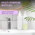 thumbnail image 4 of BRIGHTFROM Twist Top Applicator Bottles, Squeeze 8 OZ, Empty Hair Coloring Plastic Bottles, Refillable, Leak Proof - Open/Close Nozzle - Multi Purpose (Pack of 3), 4 of 8