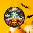 thumbnail image 6 of Cadorn Halloween Acrylic Round Wall Decor - Pumpkin Ghost Wall Hanging for Indoor Outdoor Holiday Decoration, 6 of 7