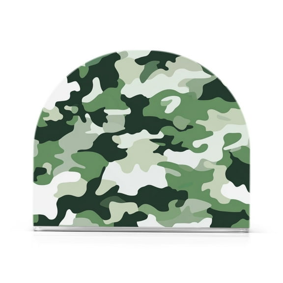 Yayeee Napkin Holder for Table Kitchen Paper Tissue Organization, Army Green Camouflage Pattern