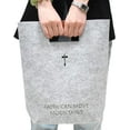 thumbnail image 2 of Bible Tote Bag Felt Gray Tote Christian Handbag for Women/Men, 2 of 6
