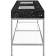 thumbnail image 6 of Meridian Furniture Marmo Black Engineered Stone Bathroom Vanity, 6 of 9