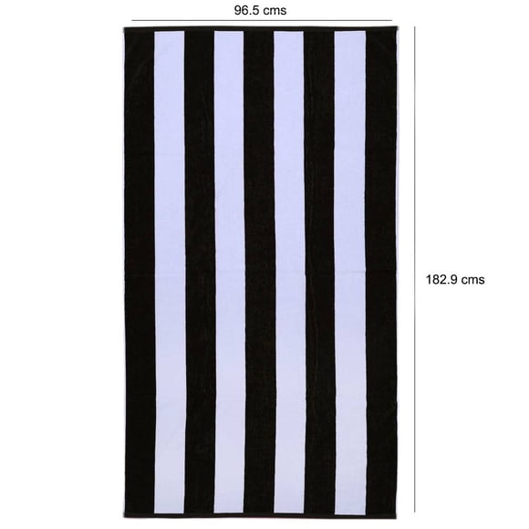 Toalla Mainstays Rayas blanco y negro
