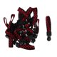 thumbnail image 1 of Tirador de cremallera metálica Sunnimix 20 piezas con cordón de correas negro rojo, 1 of 8