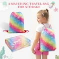 thumbnail image 5 of Glow in The Dark Blanket - Soft Cozy Mermaid Throw Blanket for Girls, Ideal Gifts for Kids, 50"×60" Colorful, 5 of 7