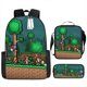 thumbnail image 1 of Set de mochilas Terrarias Cartoon Kids School, 3 piezas, anime, 1 of 1