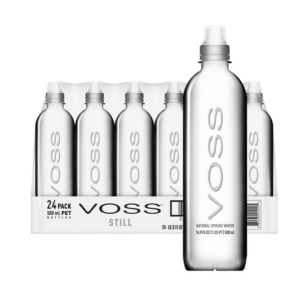 Tåget Clancy Afhængig VOSS Premium Still Bottled Water – Sports Cap Bottles – Naturally Pure,  Crisp and Refreshing – Recyclable, BPA Free PET Plastic Water Bottles for  Drinking and Hydration On-the-Go - 500ml (Pack of