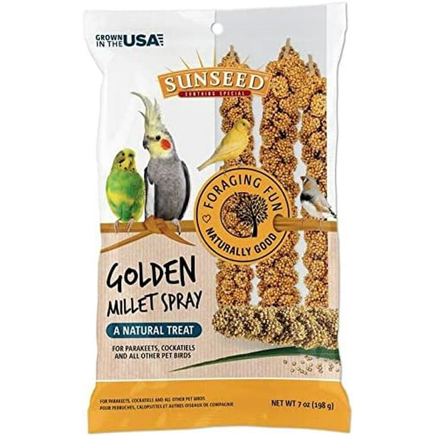 Sunseed Golden Millet Spray Natural Bird Treat