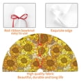 thumbnail image 4 of Rateoe Sunflowers1 Print Christmas Tree Skirt 30" for Xmas Holiday New Year Party Circle Tree Mat Ornaments Decoration, 4 of 7