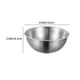 thumbnail image 3 of Tazón de acero inoxidable para mezclar de 18 cm | Acero resistente de grado alimenticio | Tazón reutilizable para preparar alimentos | Resistente a la oxidación, duradero para mezclar, servir y, 3 of 6