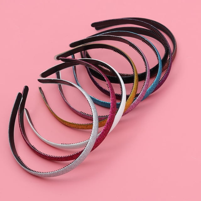 Luxshiny 10Ud Diademas Con De Purpurina Para Uso Diario Con Estilo Y