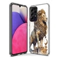 thumbnail image 3 of MUNDAZE Samsung Galaxy A51 Ancient Lion Sculpture Shockproof Clear Hybrid Protective Phone Case Cover, 3 of 5