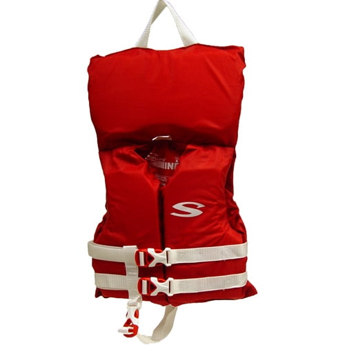 Stearns Infant Classic Series Life Jacket with Rescue Handle, Red