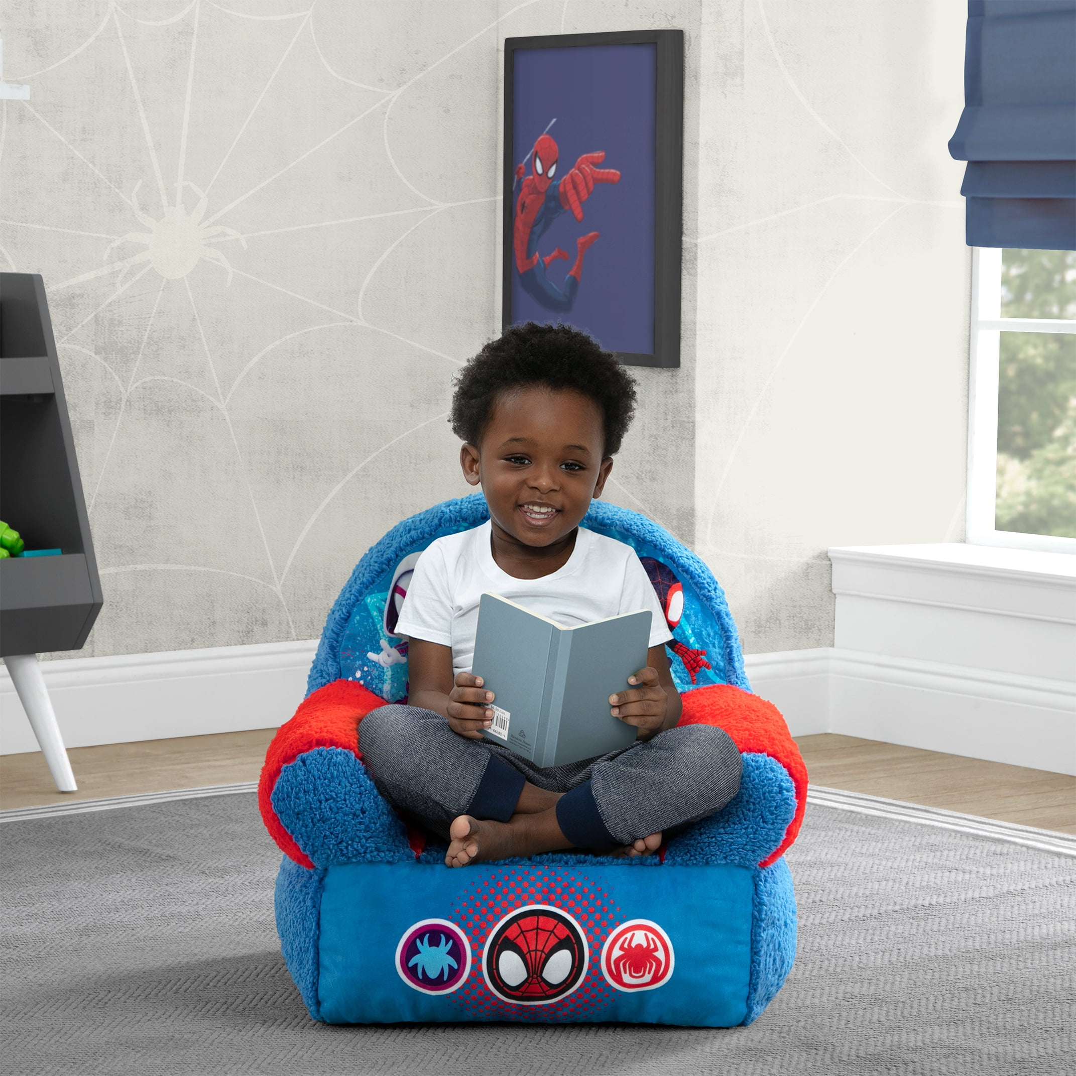 Spidey and His Amazing Friends Cozee Buddy Chair by Delta Children, Blue