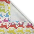 thumbnail image 6 of Ambesonne Horses Valance & Curtain, Rainbow Color Giddy, 55"x36", Multicolor, 6 of 6