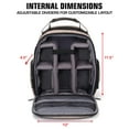 thumbnail image 3 of USA Gear Digital Camera Backpack (Brown) with Customizable Accessory Dividers, Weather Resistant Bottom, Comfortable Back Support, 3 of 9