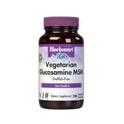 Bluebonnet Vegetarian Glucosamine MSM Supplement, Shellfish-Free Glucosamine HCI, 120 Caps