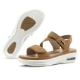 thumbnail image 3 of Pennysue Women's Air Cushion Support Sandals Brown Platform Ankle Strap Wedge Sandals 7M, 3 of 5