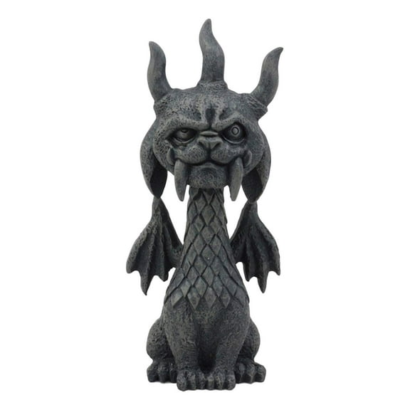 Ebros Viking Dragon Gargoyle Gor Gor Figurine Small Mythical Fantasy Decor Statue 5.5" Tall