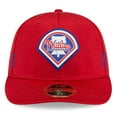 thumbnail image 2 of Men's New Era  Red Philadelphia Phillies 2024 Clubhouse Low Profile 59FIFTY Fitted Hat, 2 of 6