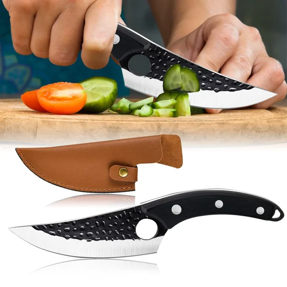 Cuchillo De Chef Forjado Serbio Cuchillo De Caza Para Cortar Carnicero Deshuesar