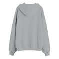 thumbnail image 3 of Lullu Girls Zip Up Hoodie Hooded Sweatshirt Kids Solid Basic Comfort Hoodies, Sizes 12-13, 3 of 4