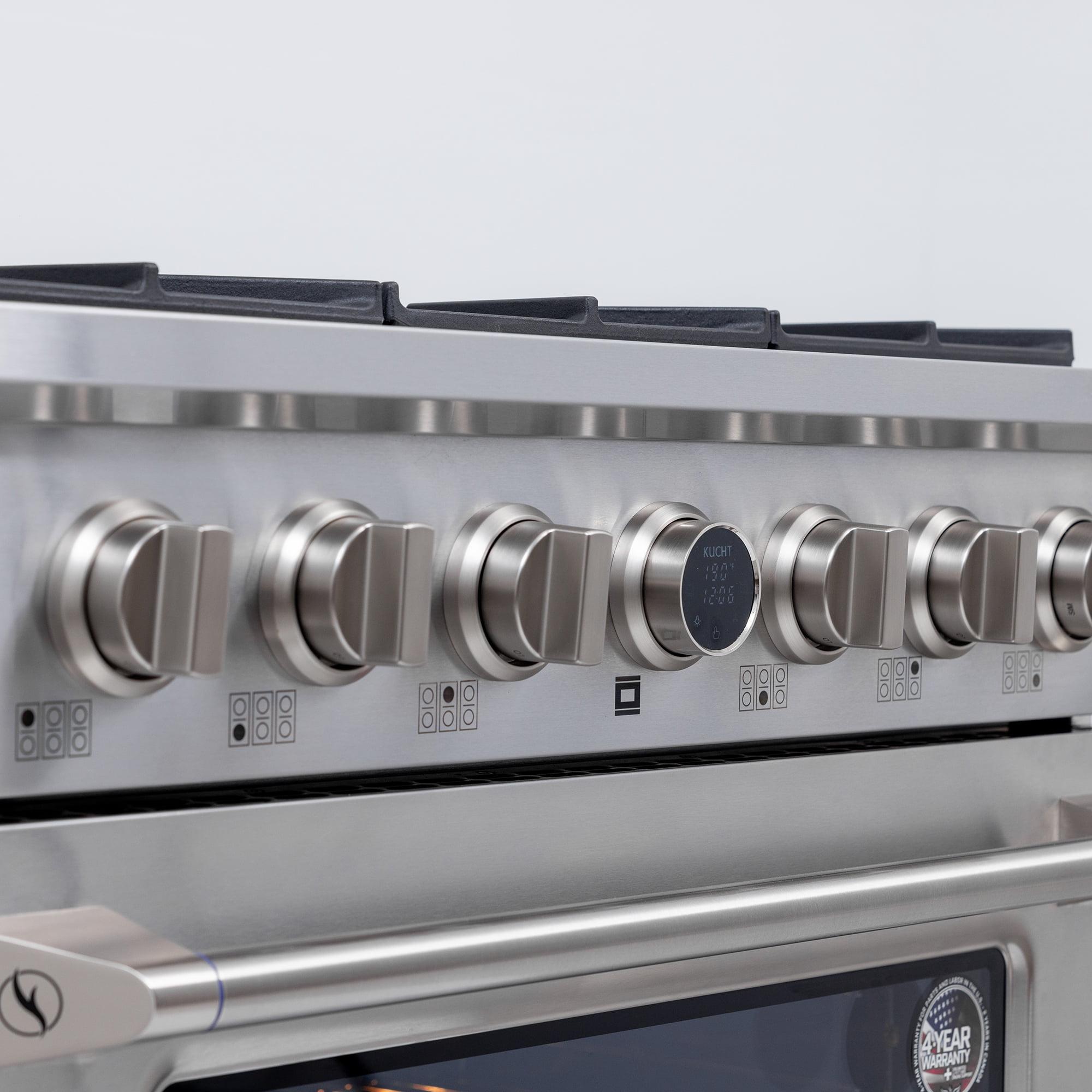 36 in. 5.2 cu. ft. Dual Fuel Range for Propane Gas + Under Cabinet Range Hood
